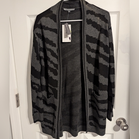 NWT Elliott Lauren Zebra Print Knit Cardigan - Picture 1 of 5